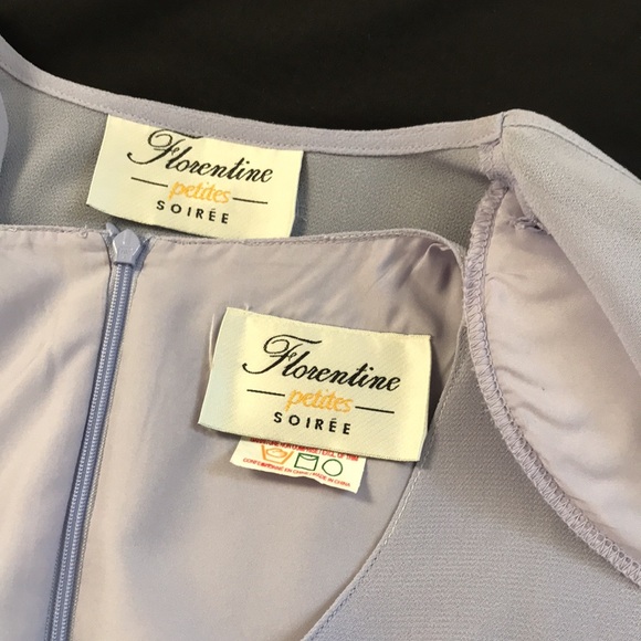 Beautiful Florentine Petites Soirees 2 Piece Formal Dress, Lilac, Size 10 Petite - Picture 8 of 16